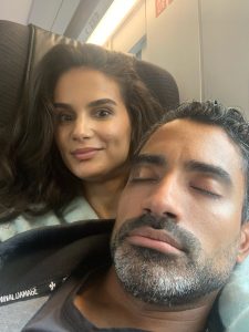 Ana & Steve in the Eurostar